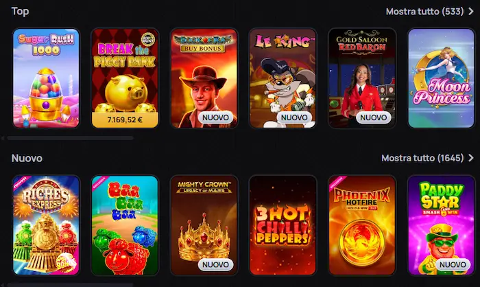 Casinova Casino Giochi